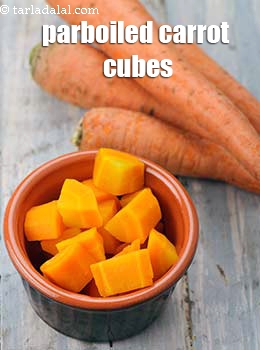 parboiled carrot cubes