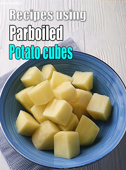 parboiled potato cubes