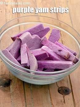 purple yam strips