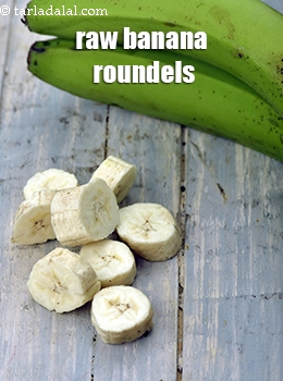 raw banana roundels