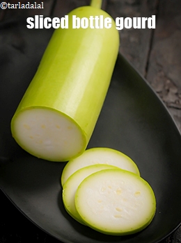 sliced bottle gourd