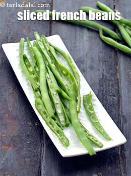 sliced french beans