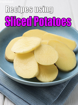 sliced potatoes