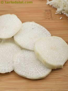 sliced turnip