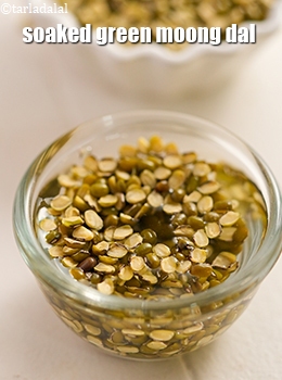 soaked green moong dal