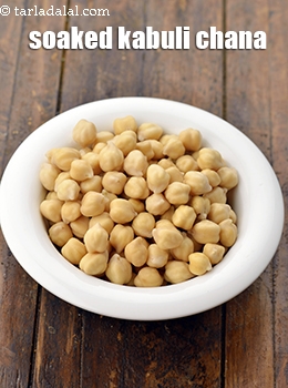 soaked kabuli chana
