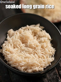 soaked long grain rice