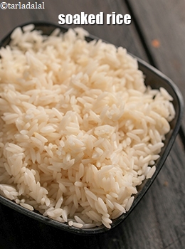 soaked rice