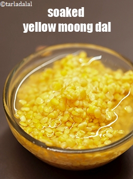 soaked yellow moong dal