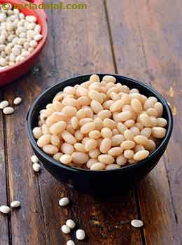soaked and boiled haricot beans