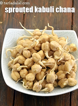 sprouted kabuli chana