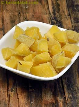 boiled sweet potato cubes