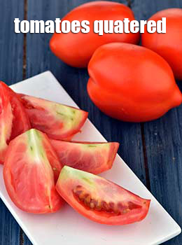 Tomatoes Quatered
