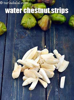 water chestnut strips