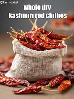 whole dry kashmiri red chillies