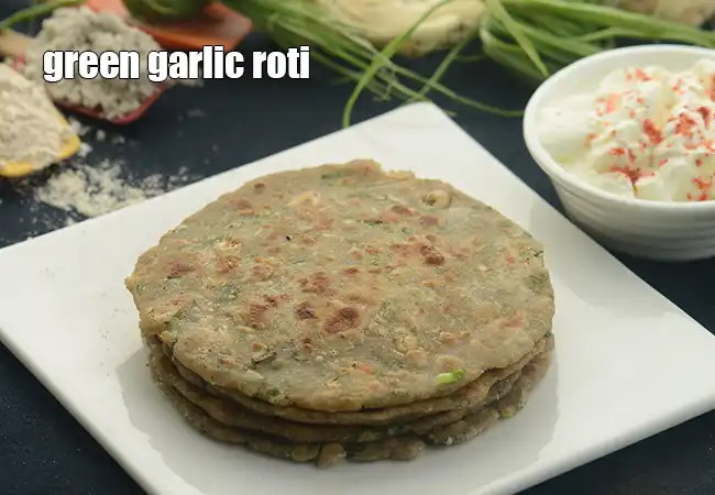 Fresh Garlic Roti Indian Rotis (Healthy & Easy to Make)