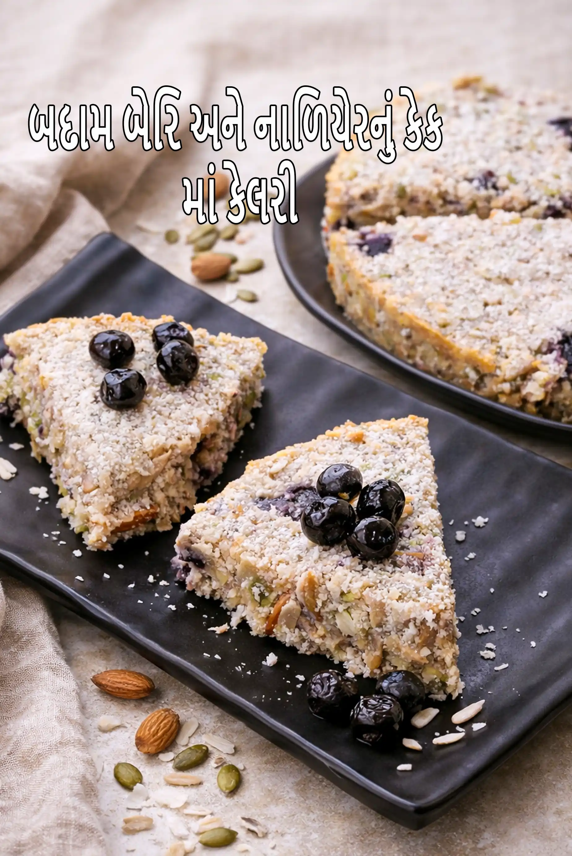 Almond Berry and Coconut Cake, For Fitness and Weight Loss recipe