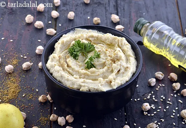 hummus with tahini paste recipe | authentic hummus | Lebanese hummus |