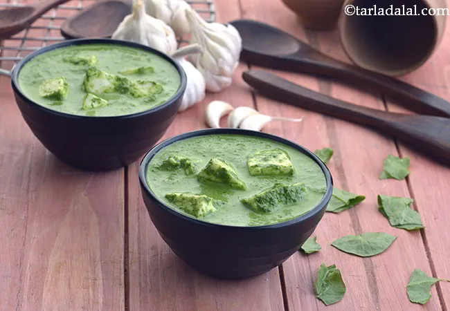  Lehsuni Paneer Palak Subzi