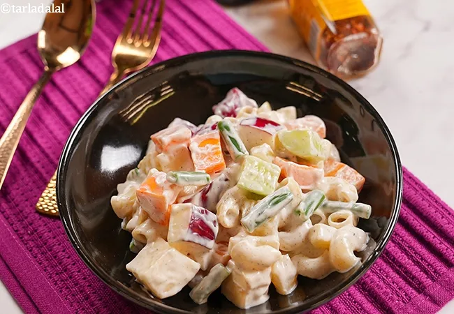 macaroni fruit and vegetable salad | classic macaroni salad | pasta salad |
