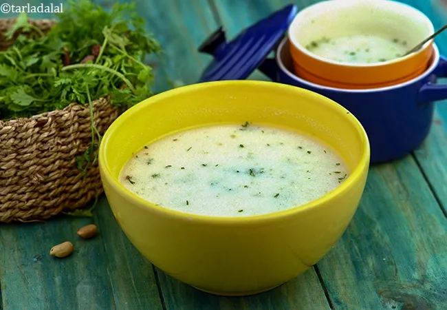 peanut kadhi recipe | farali mungfali kadhi | vrat ki kadhi | healthy peanut kadhi