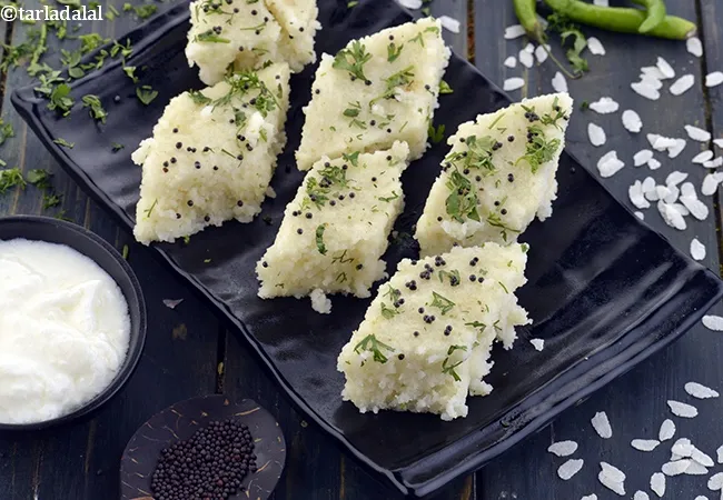 poha dhokla recipe | quick poha dhokla | instant poha dhokla