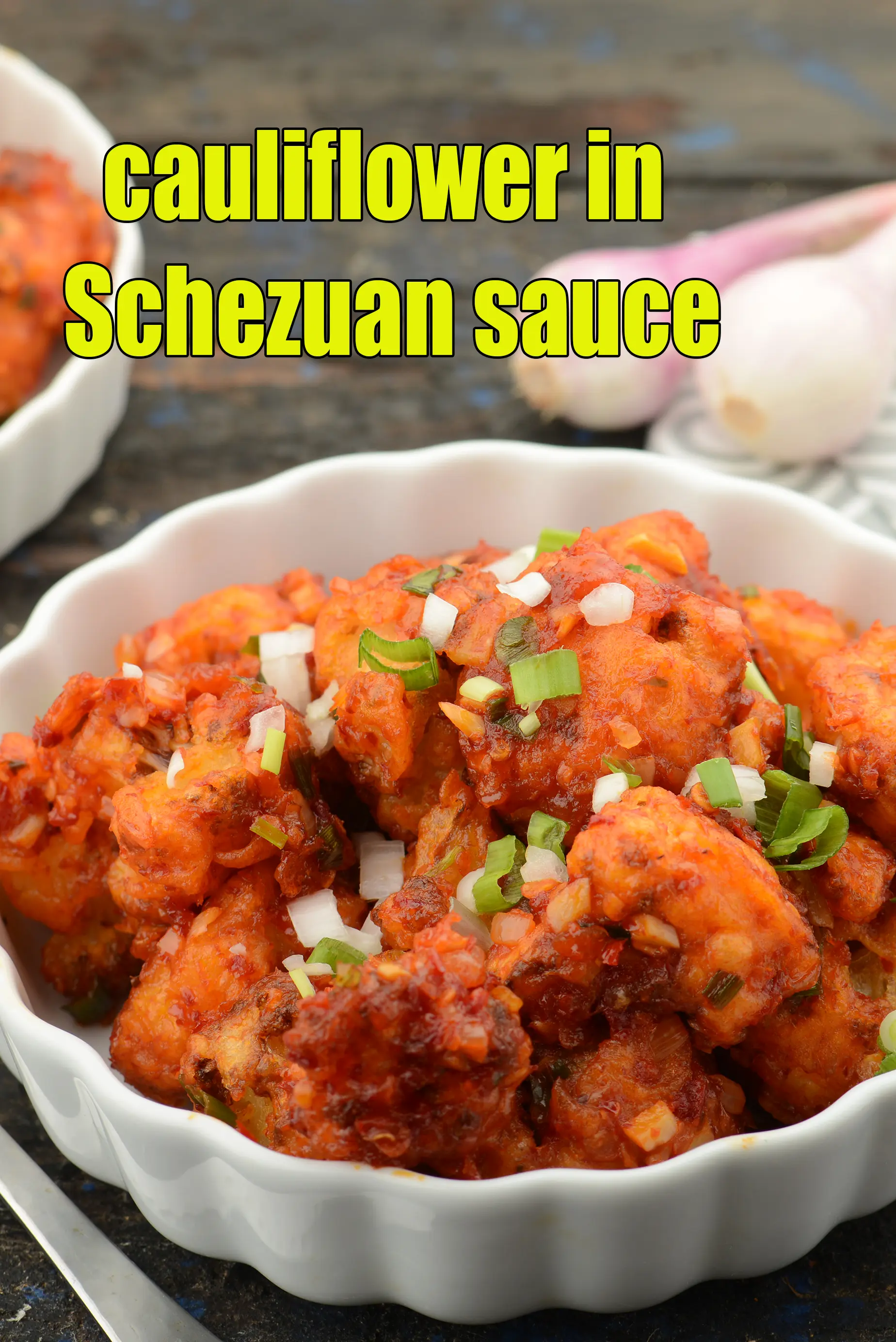 cauliflower in Schezuan sauce recipe | spicy gobi Schezwan | Indo Chinese Schezuan style cauliflower | crispy garlic Schezuan cauliflower |