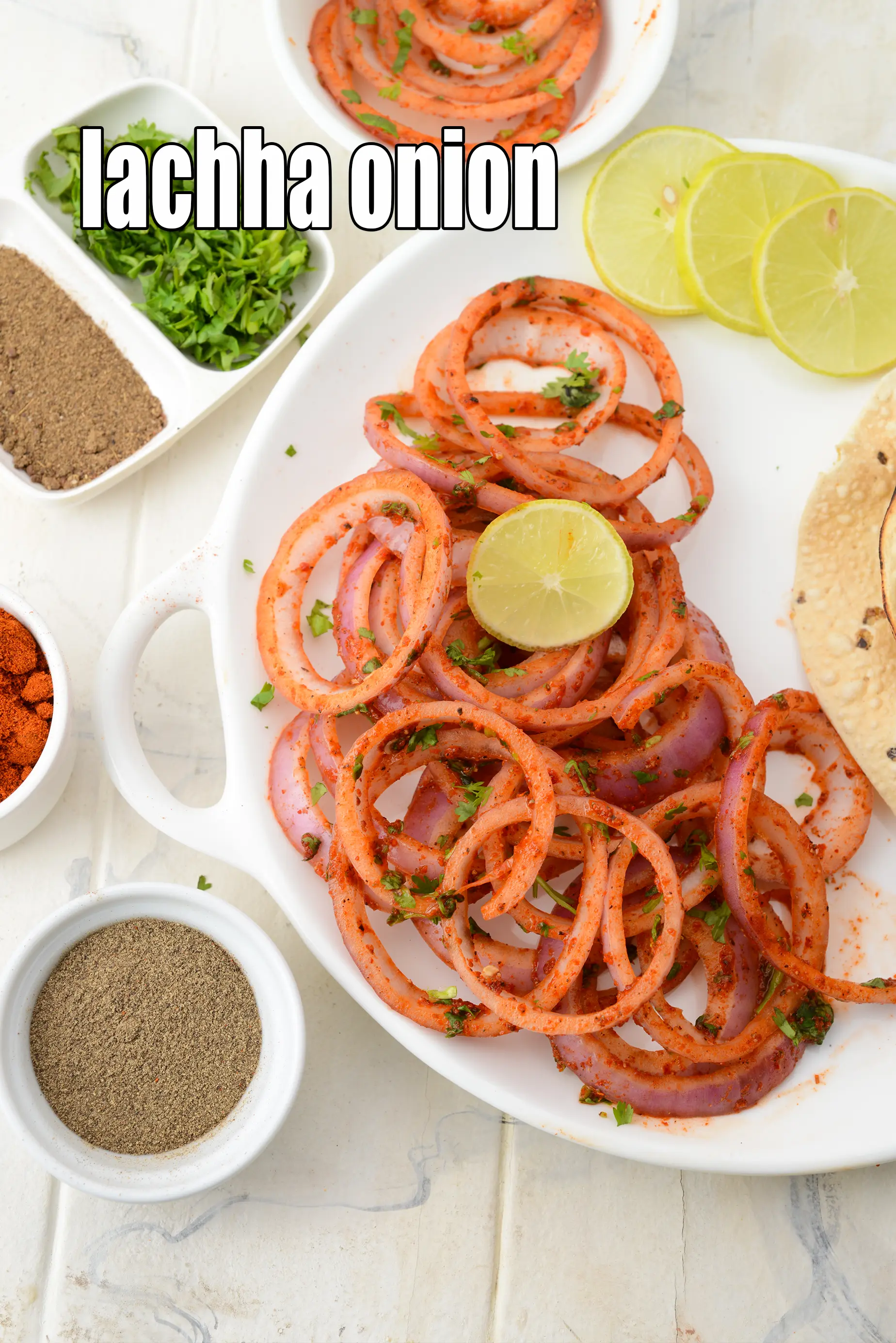 lachha onion recipe | laccha pyaaz | masala pickled onions | lachha onion salad