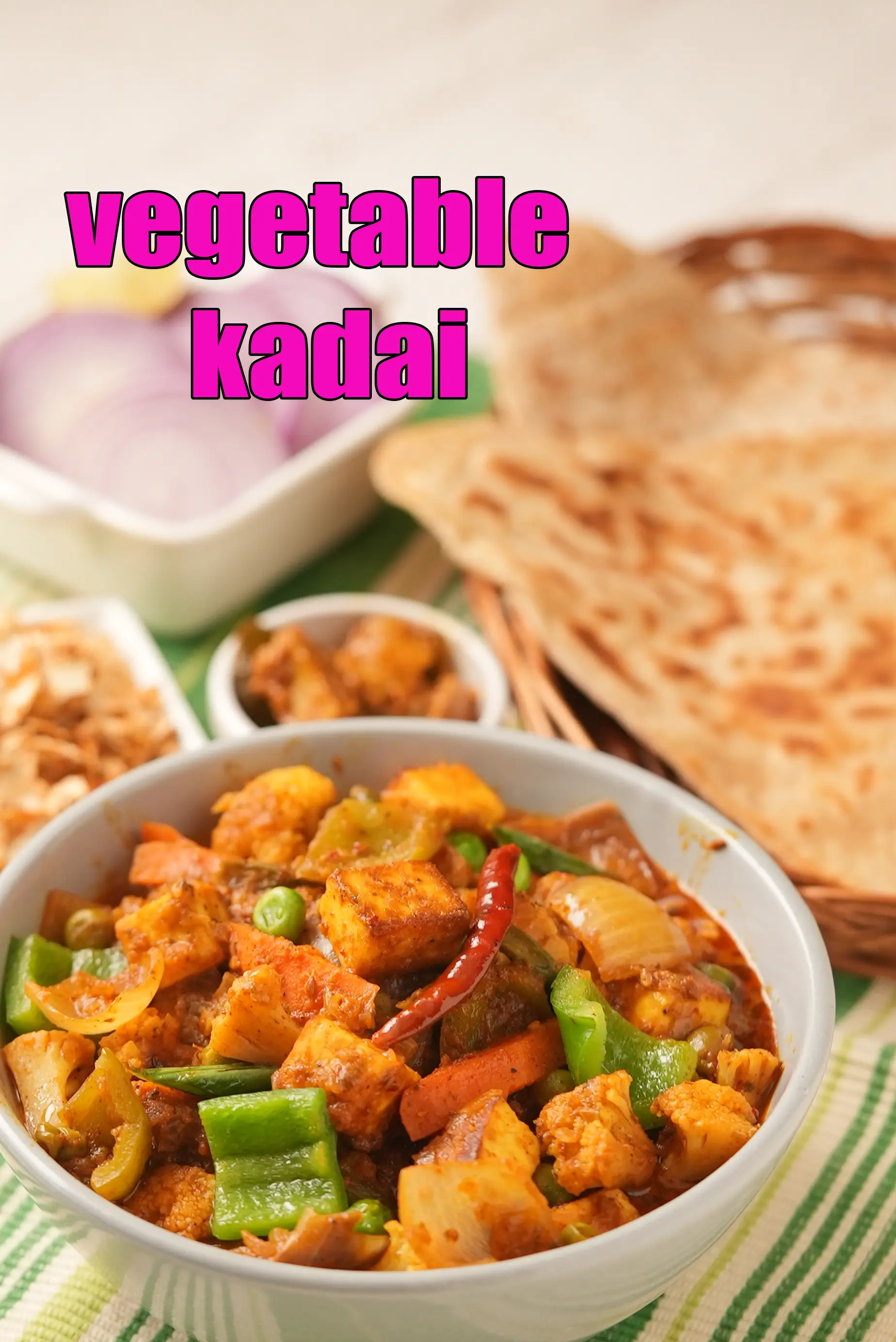 vegetable kadai recipe | restaurant style veg kadhai | kadai vegetable curry |