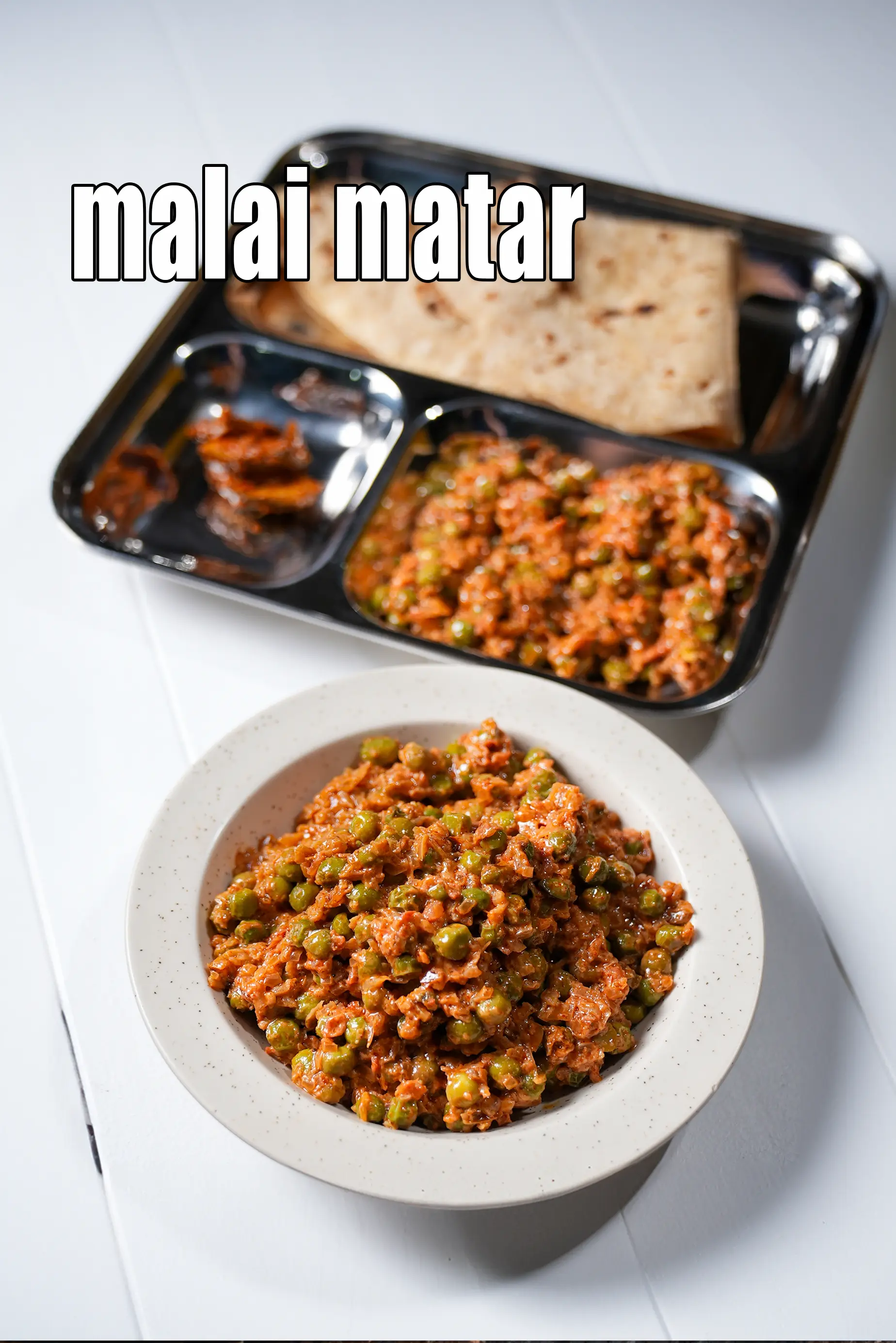malai matar recipe | Punjabi style creamy matar masala | mutter malai sabzi | 