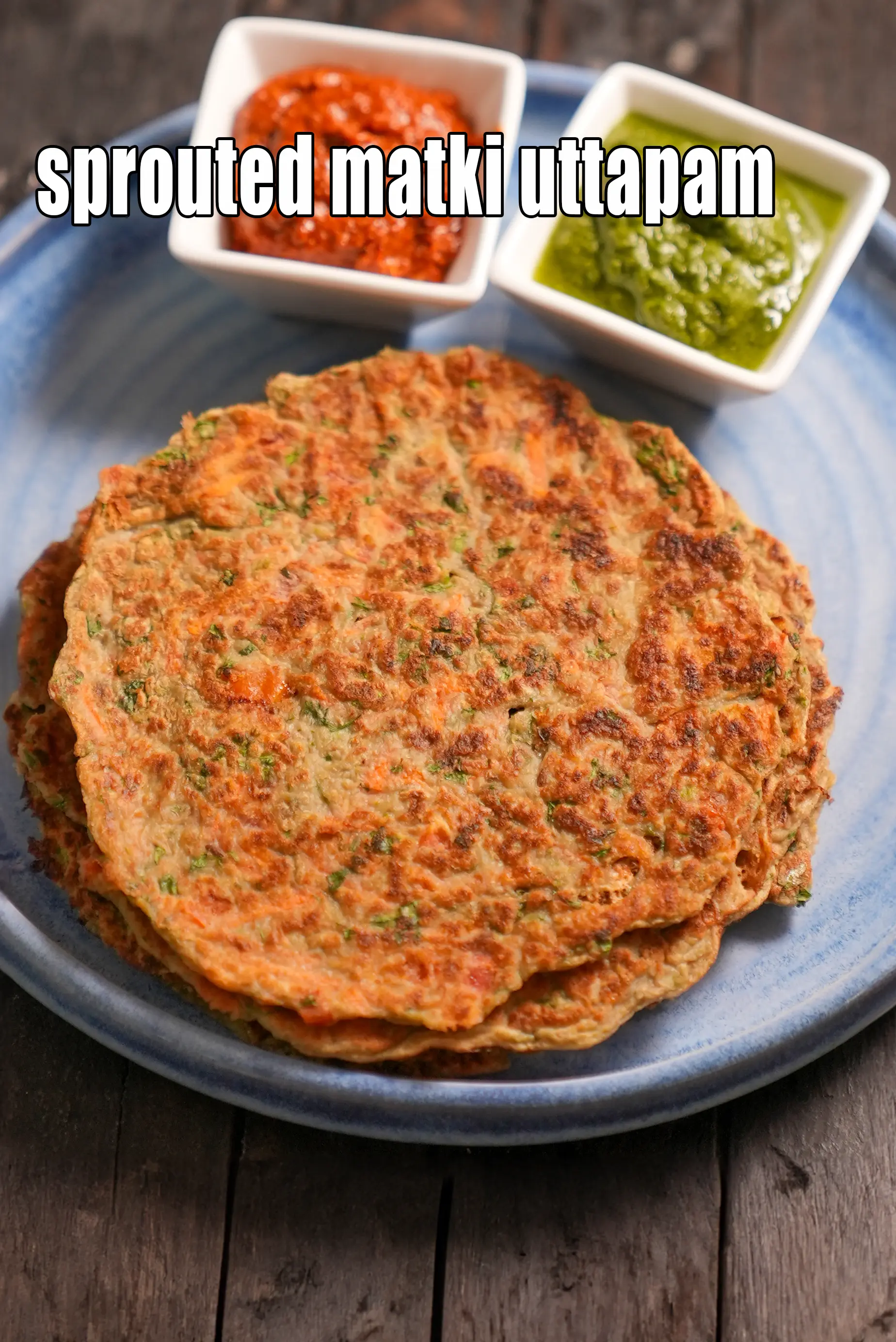 sprouted matki uttapam recipe | sprouted matki vegetable pancake | healthy matki vegetable chilla |