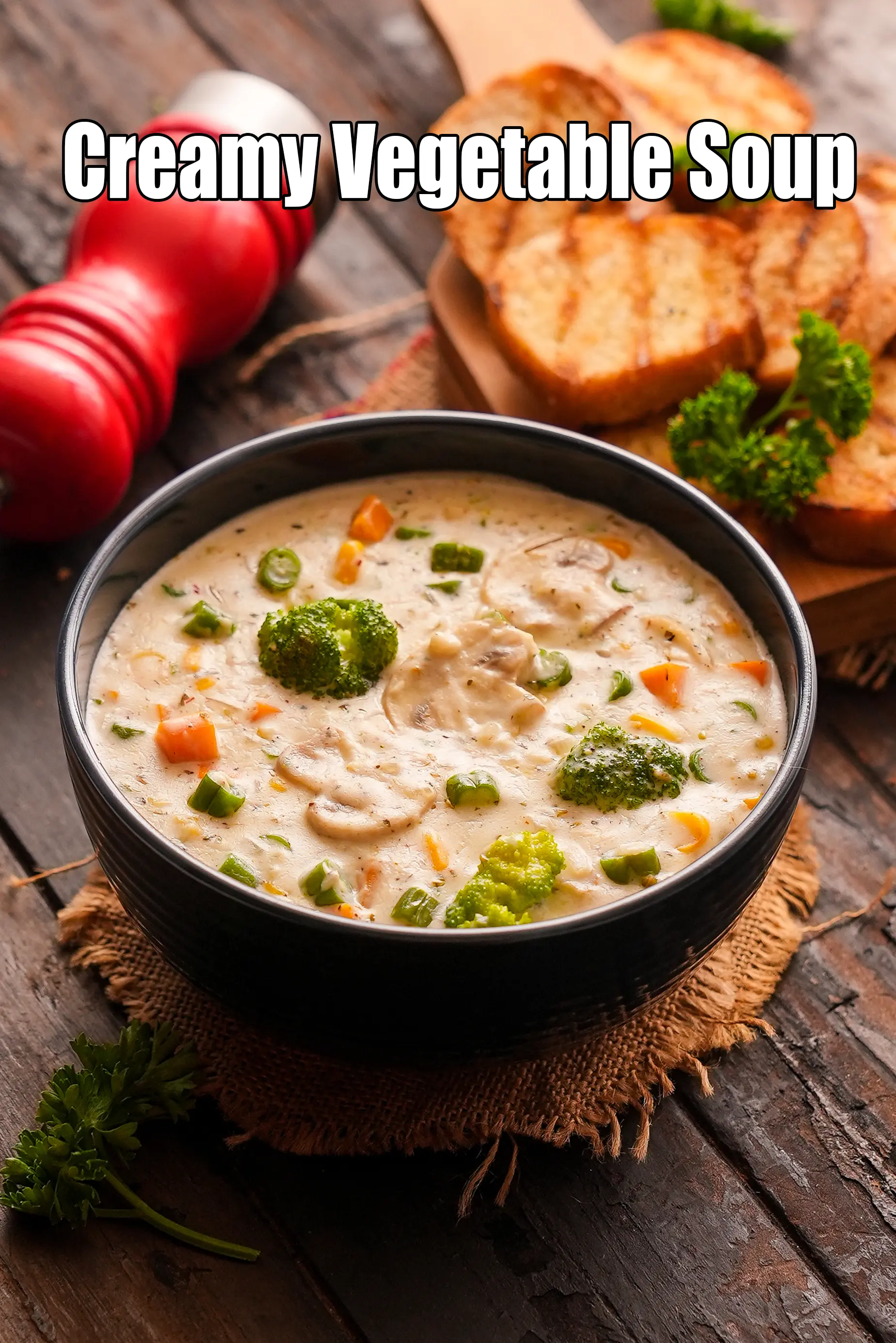  creamy vegetable soup recipe | Indian style creamy soup | vegetable creamy soup |