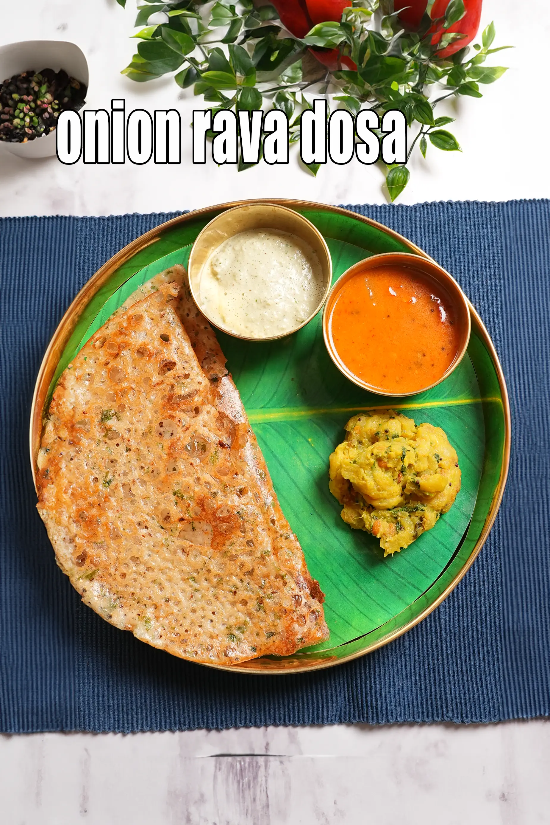 onion rava dosa recipe | instant rava dosa | crispy onion rava dosa |