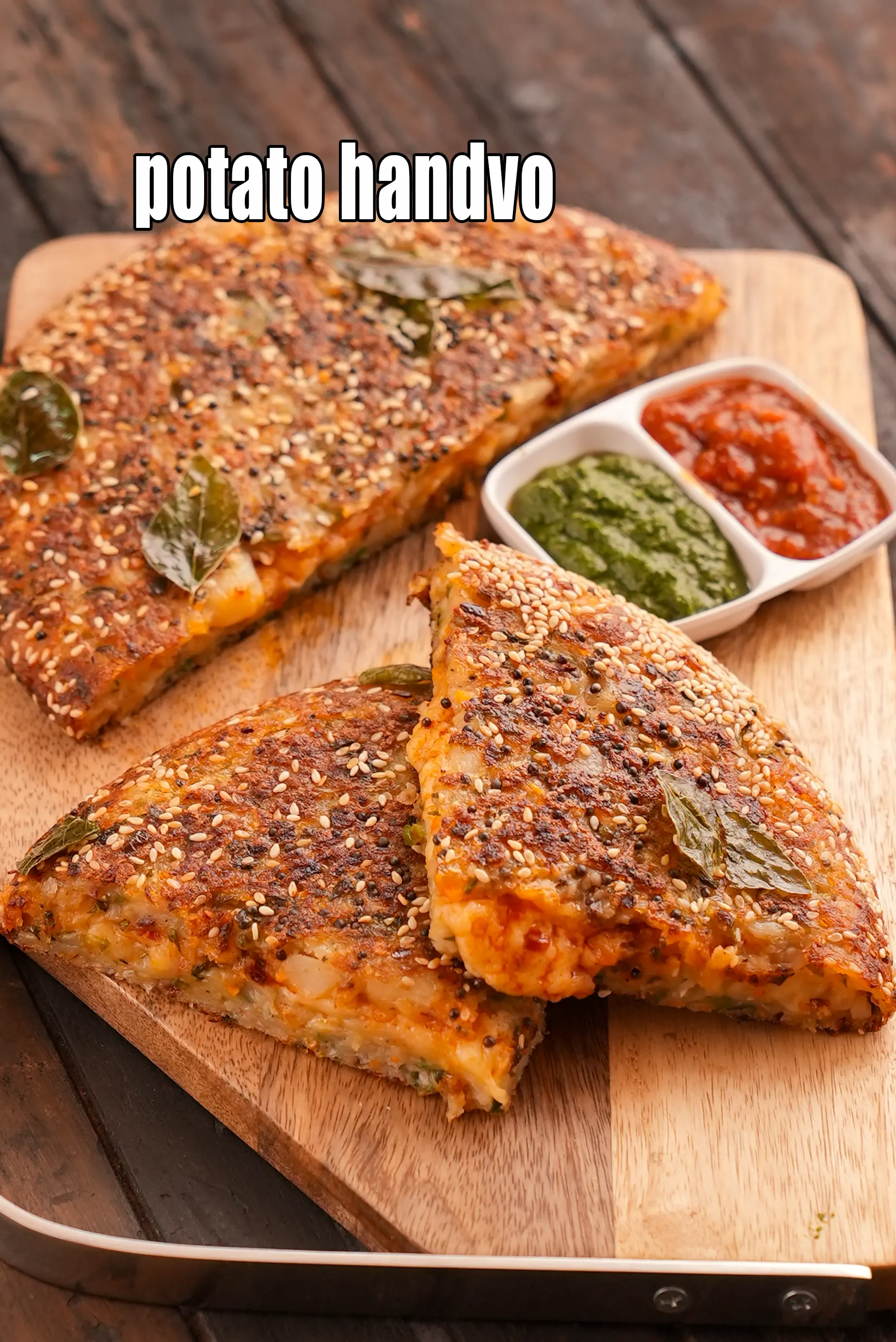 potato handvo recipe | bateta no handva | instant potato handvo |