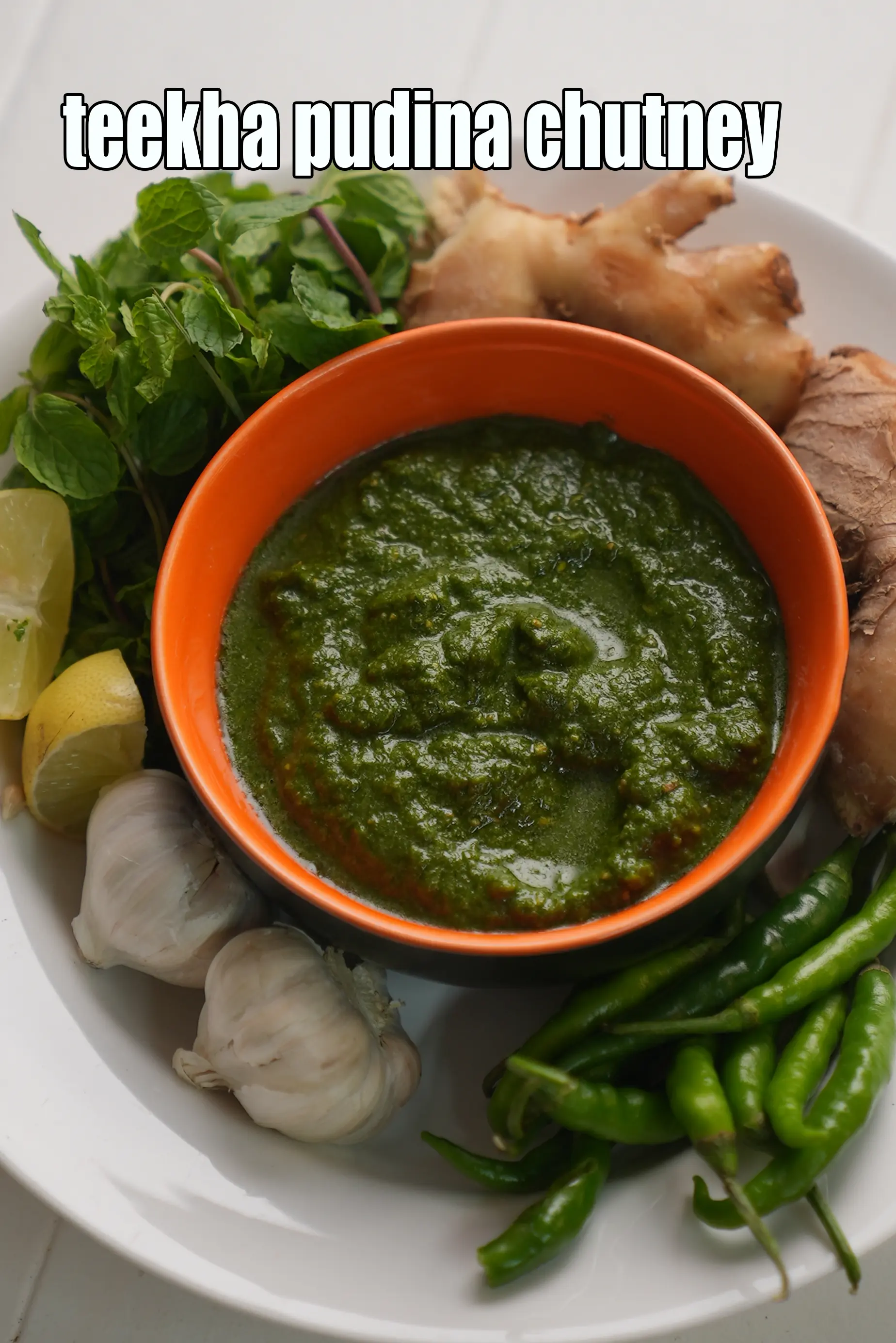 teekha pudina chutney recipe | cilantro mint chutney | mint leaves and coriander chutney |