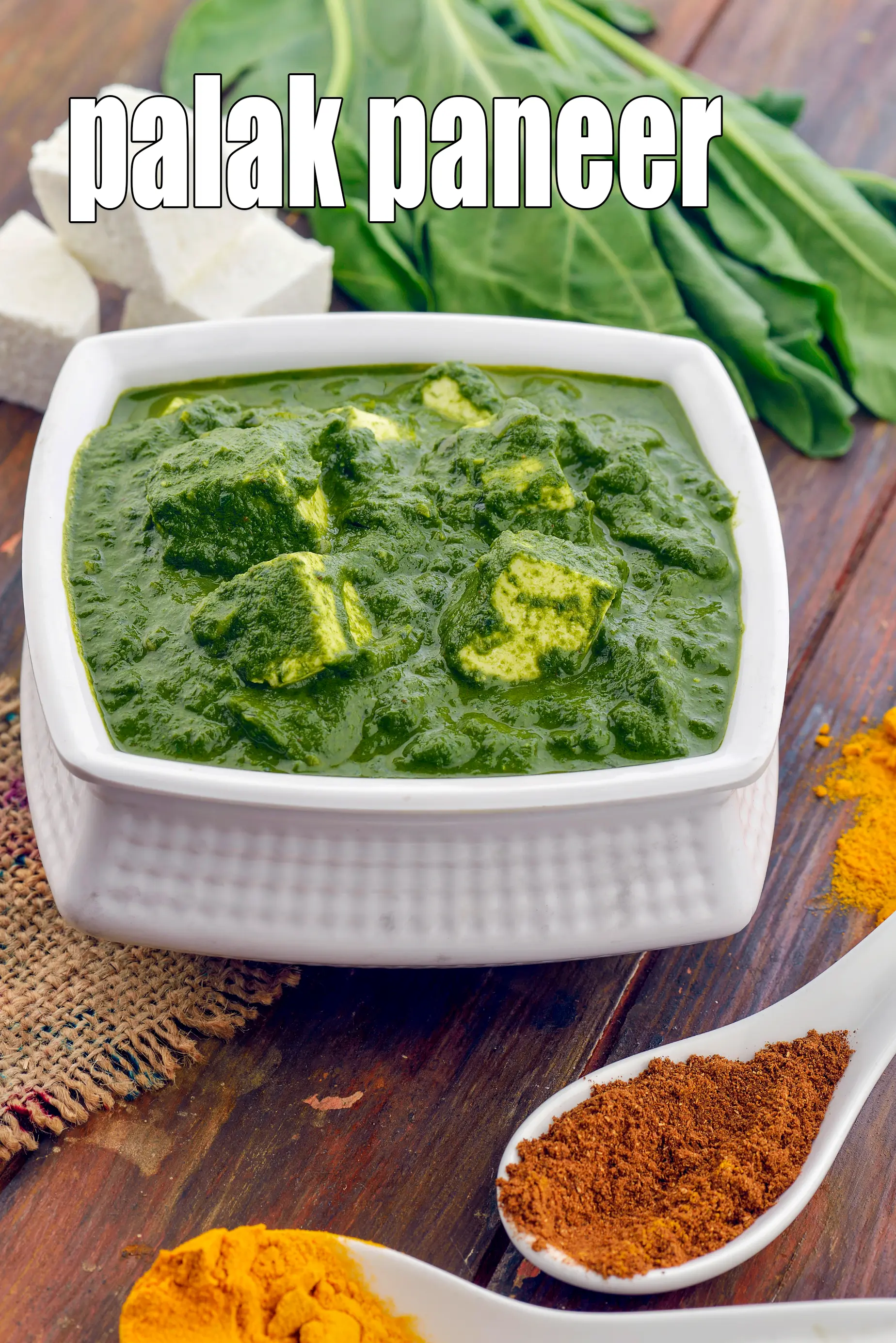 palak paneer recipe | Punjabi palak paneer | homemade palak paneer | spinach with cottage cheese |