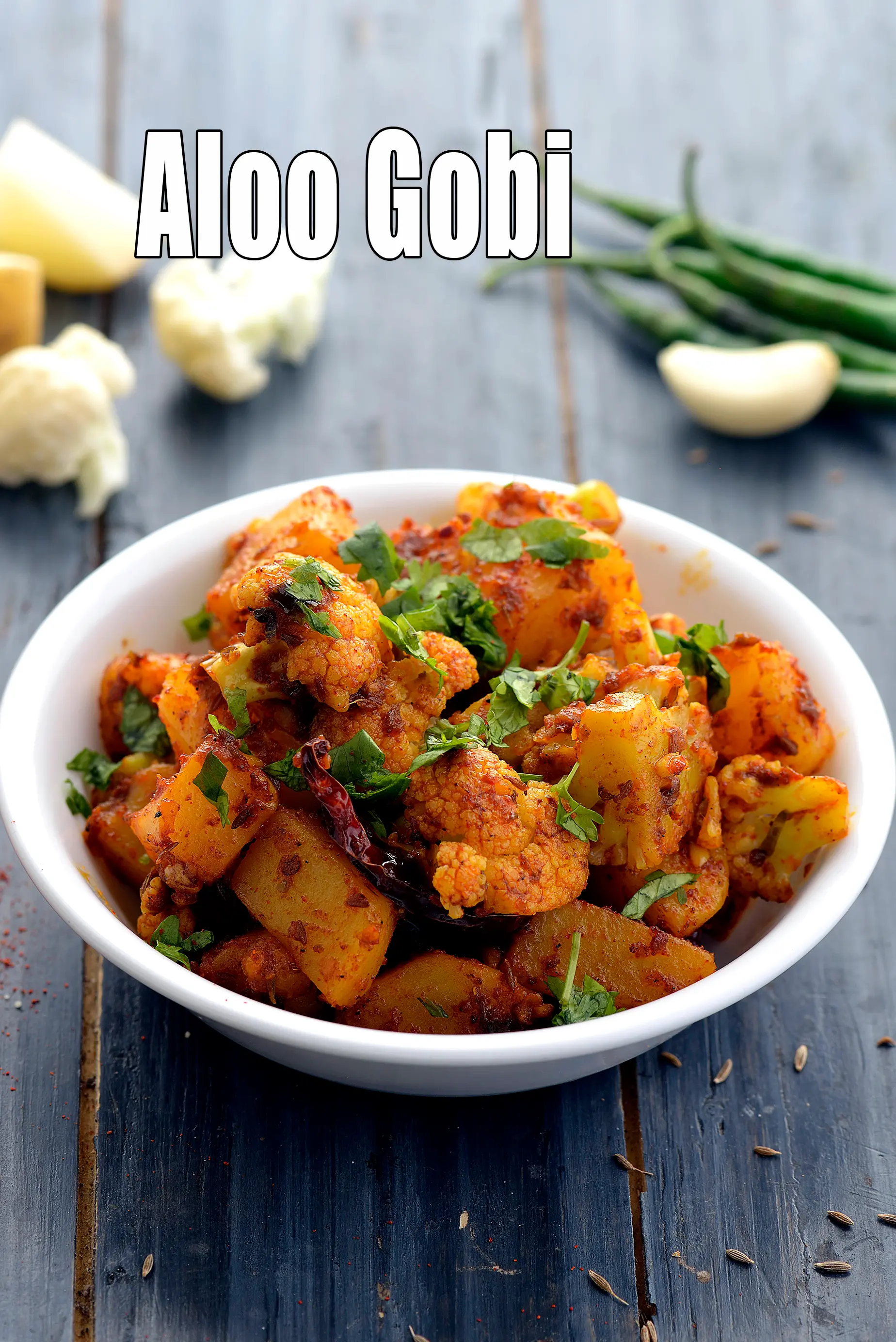 aloo gobi dry recipe | Punjabi aloo gobi | aloo gobhi ki sabzi | potatoes and cauliflower vegetable |