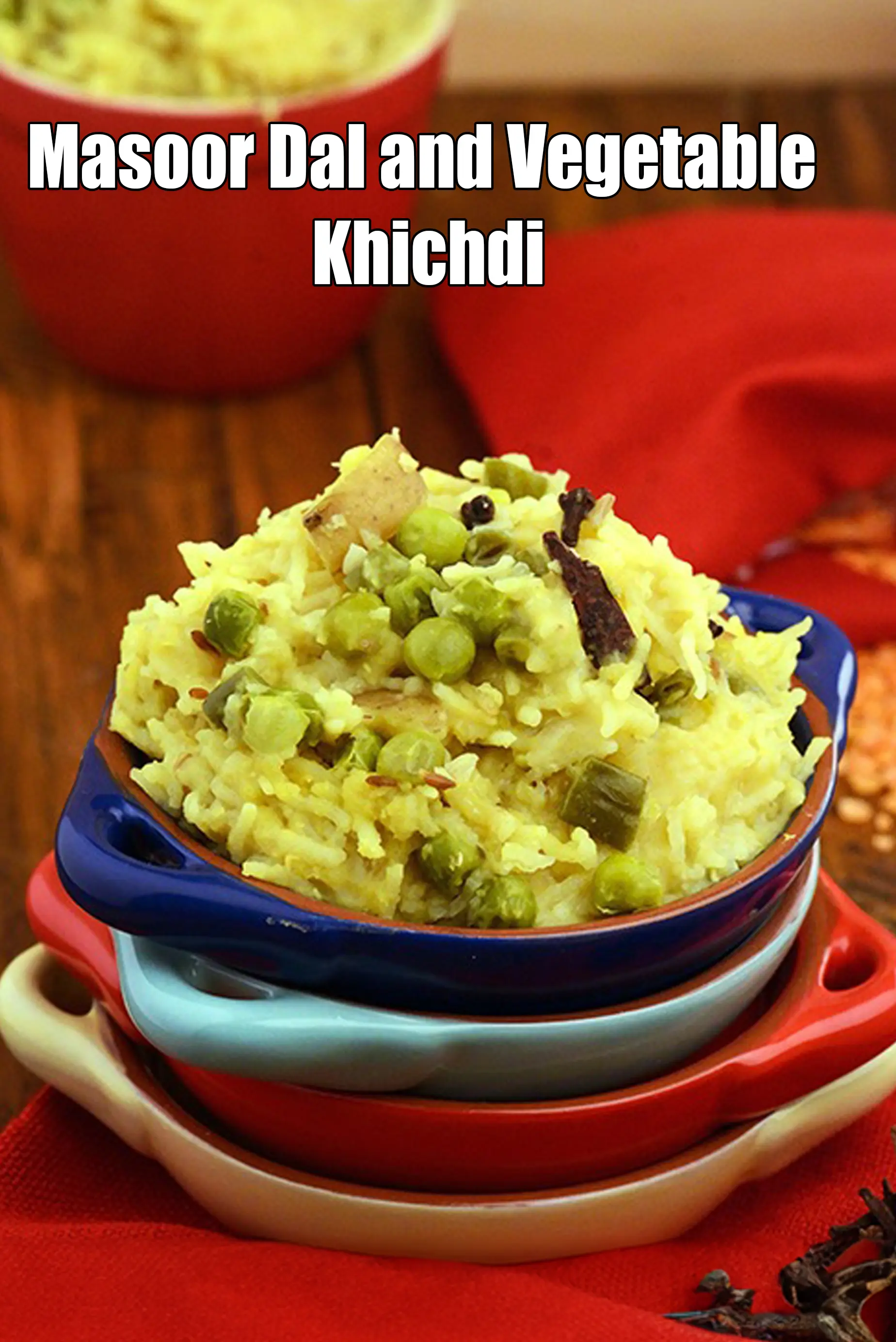 masoor dal and vegetable khichdi recipe | tadkewali masoor dal khichdi | Bengali masoor dal khichuri | healthy masoor dal khichdi |