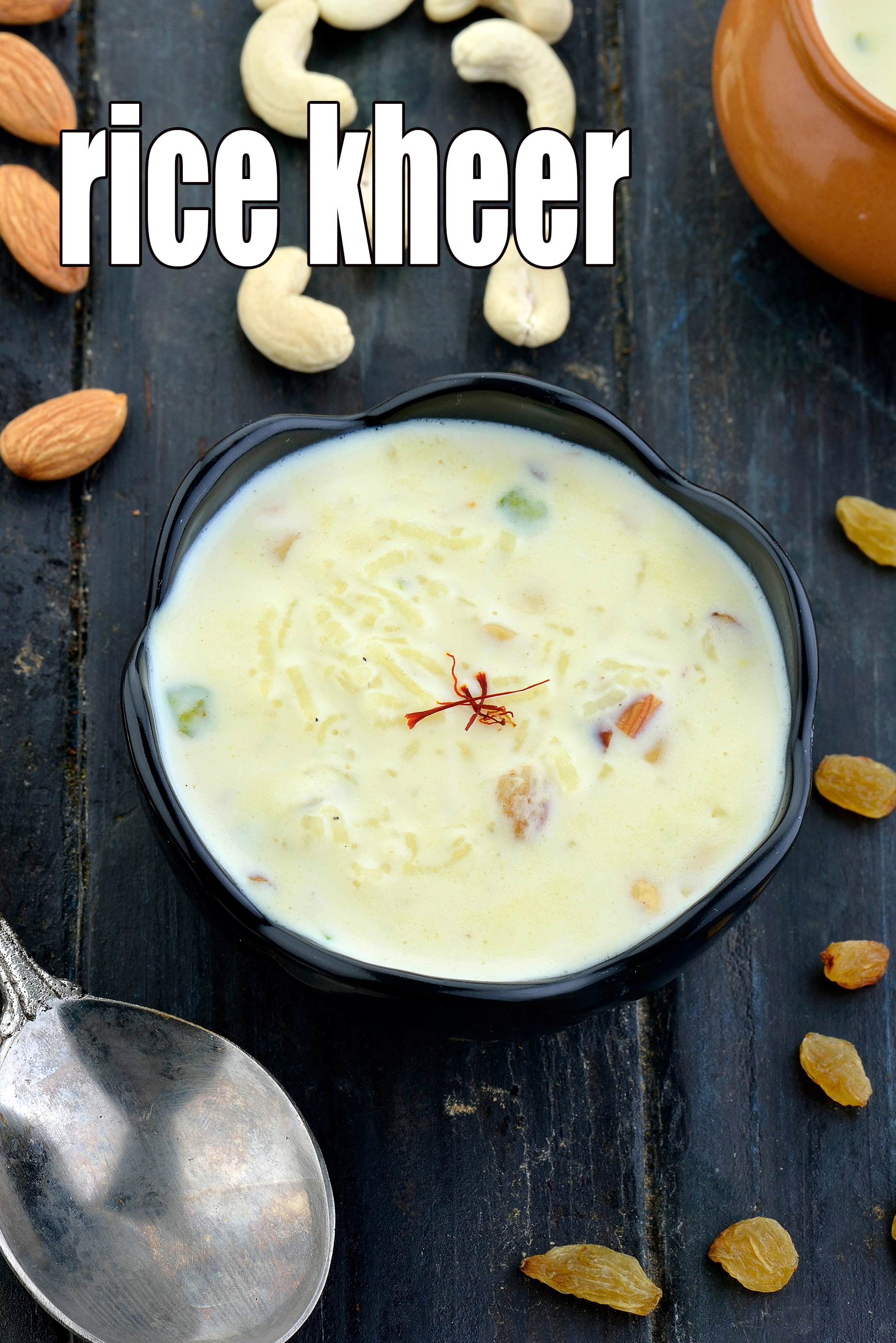 rice kheer recipe | chawal ki kheer | Indian rice pudding |