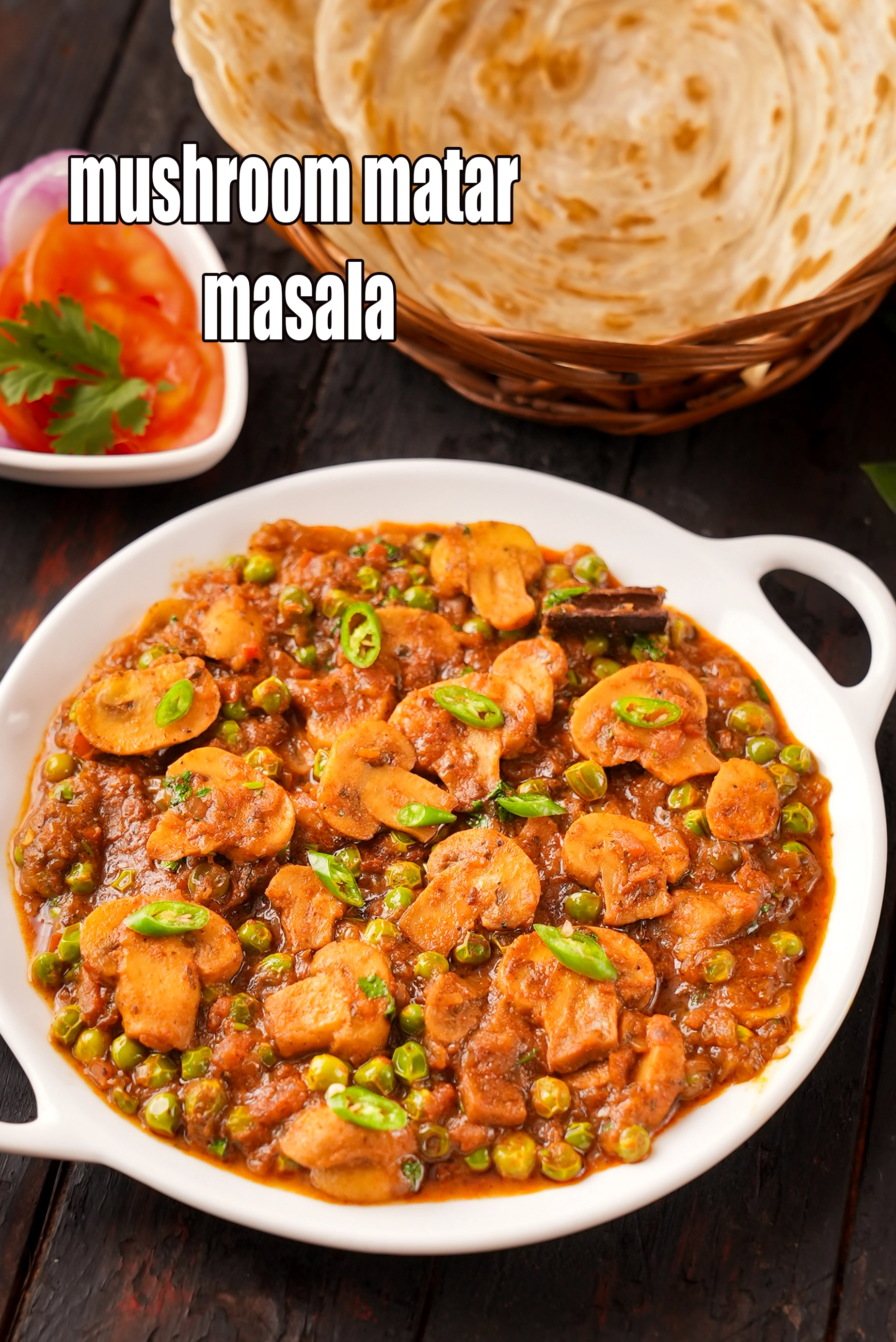 mushroom matar masala | mutter dhingri | mushroom matar |