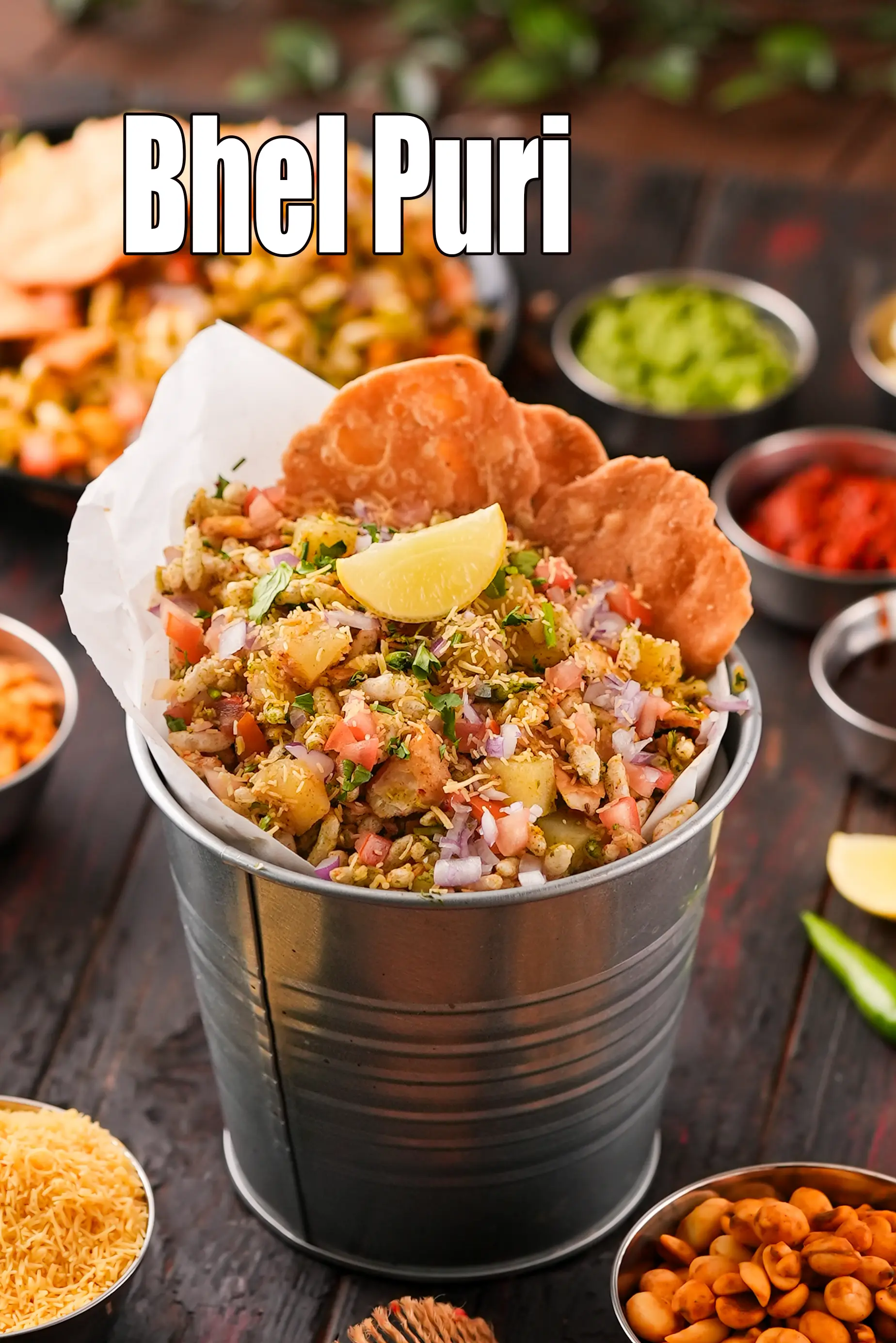 bhel puri recipe | bhel puri chaat | homemade bhel puri |
