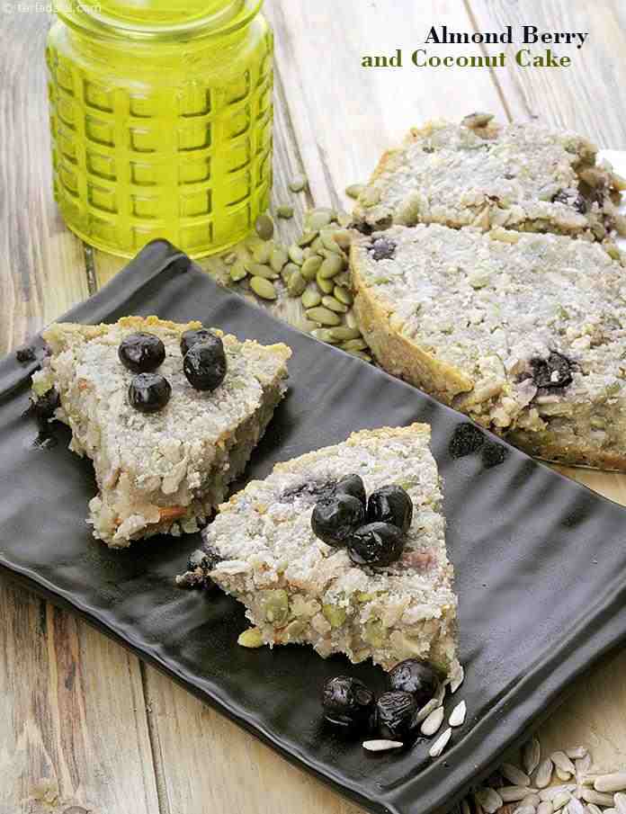 Almond Berry and Coconut Cake, For Fitness and Weight Loss recipe