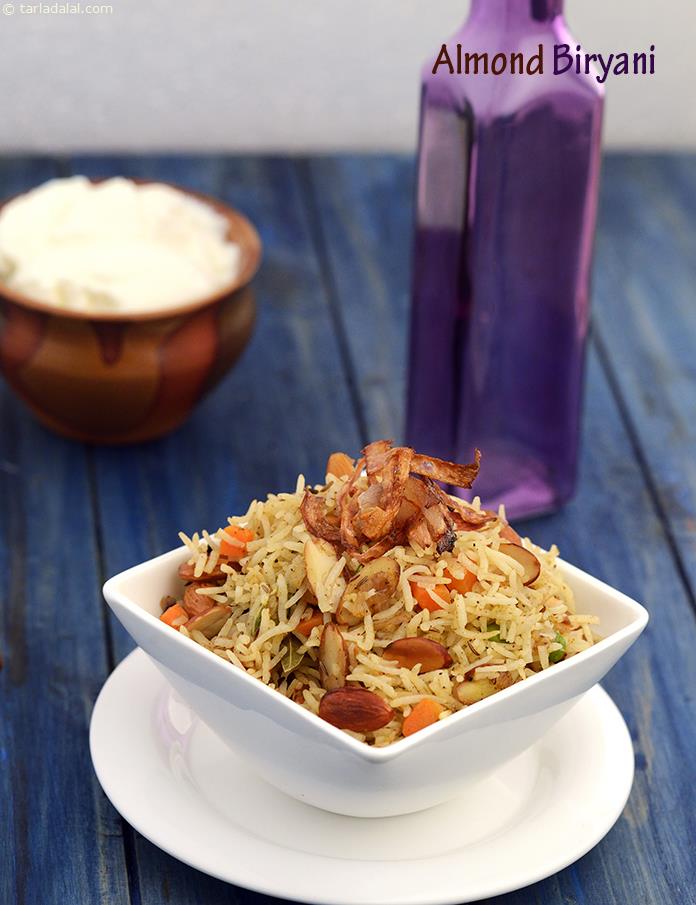 Almond Biryani recipe