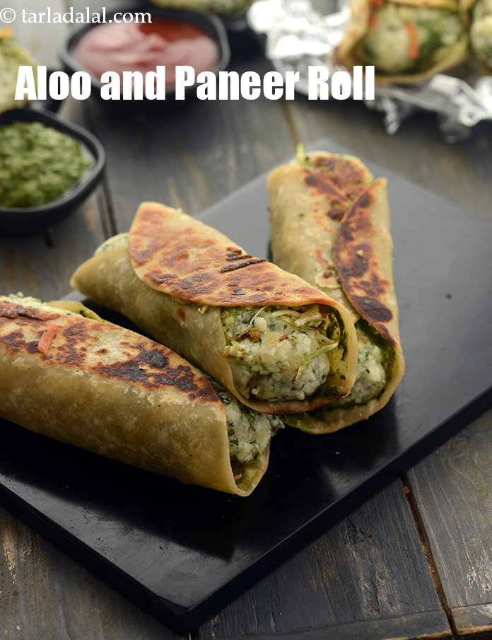 aloo paneer roll recipe | aloo paneer frankie | potato paneer wrap | 