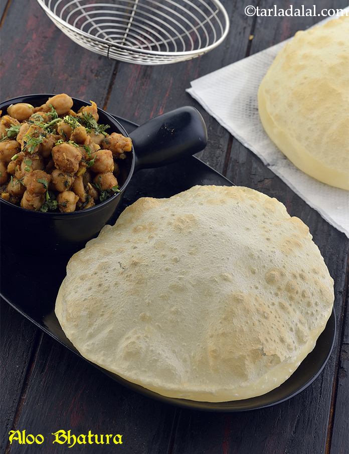Aloo bhatura recipe, How to make quick aloo bhature, Potato Bhatura recipe