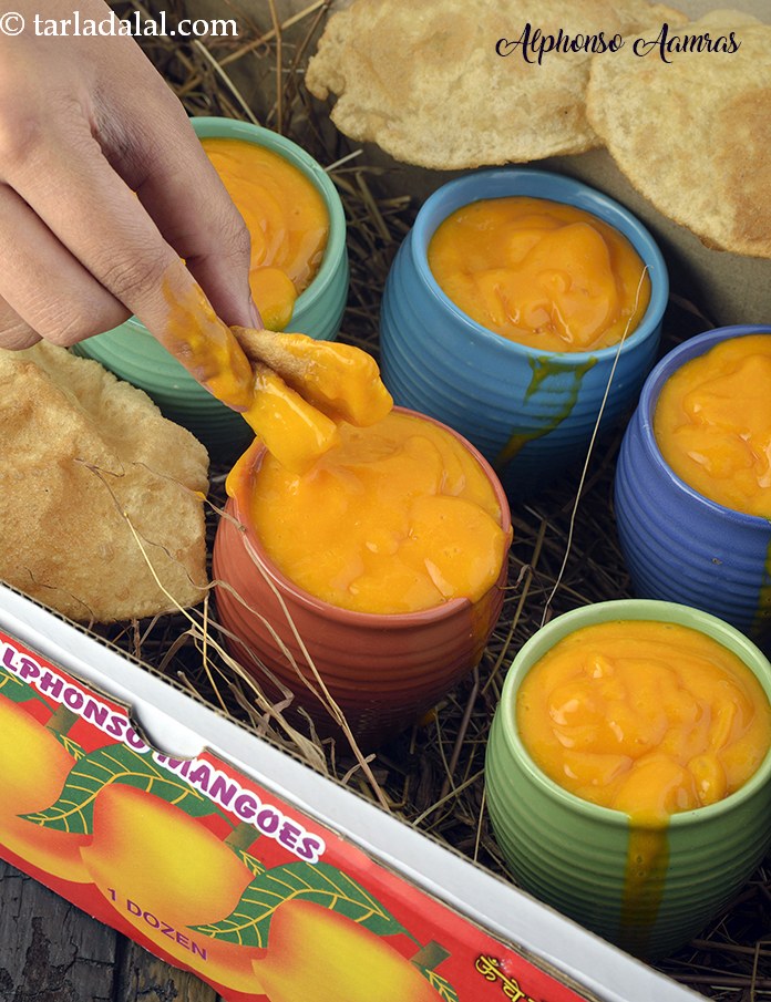 aamras recipe | Alphonso aamras | aamras puri | how to make aamras | mango puree |