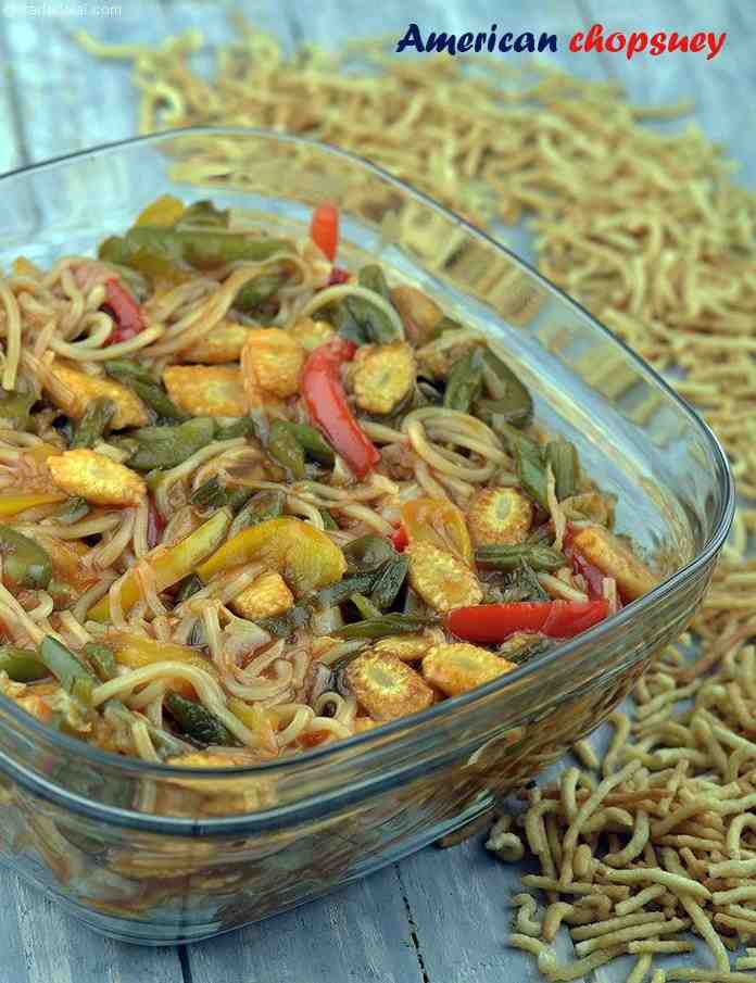 American Chopsuey,  Jain Recipe