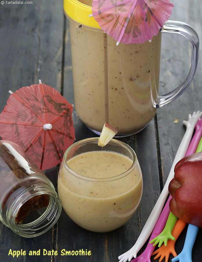 Apple Date Smoothie, healthy Indian Apple Date Smoothie