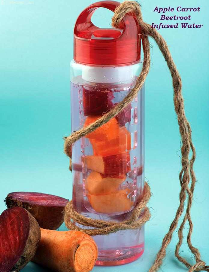 Apple Carrot Beetroot Infused Water recipe
