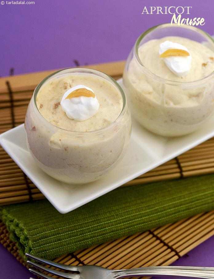 Apricot Mousse recipe, Quick Dessert Recipes
